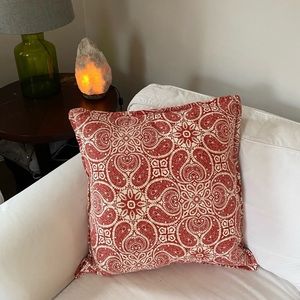 Retro boho throw pillow